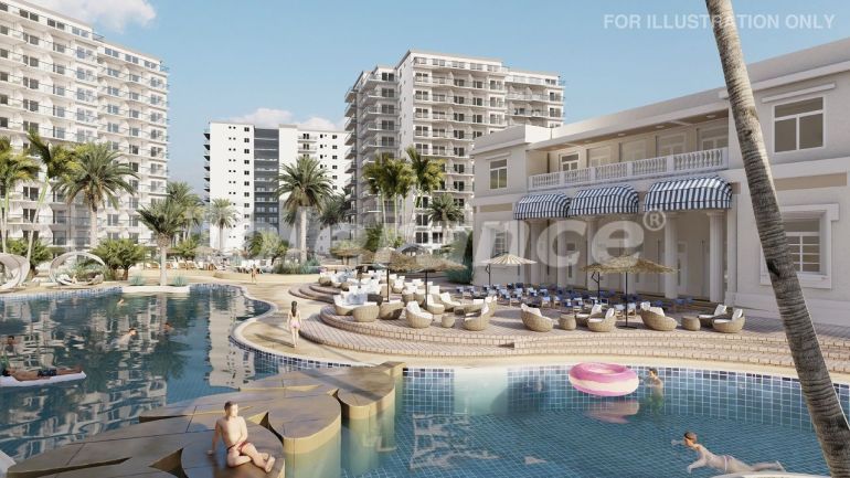 Квартира от застройщика в Фамагуста, Северный Кипр с бассейном в рассрочку: купить недвижимость в Турции - 81791