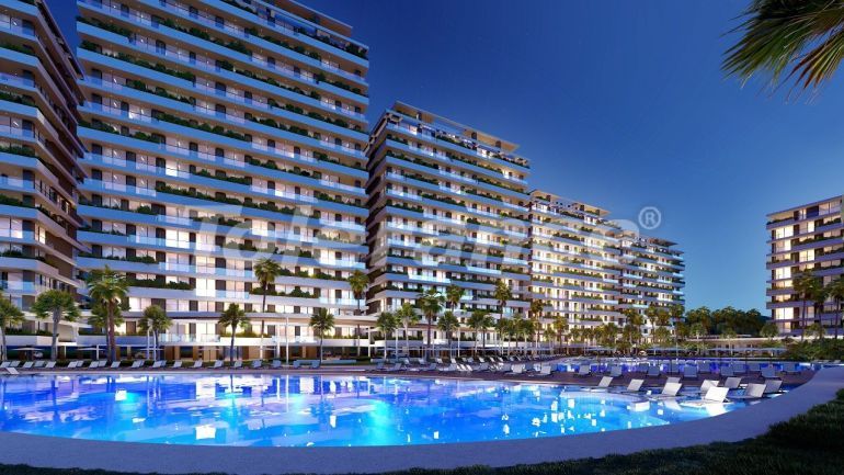 Квартира от застройщика в Фамагуста, Северный Кипр вид на море с бассейном в рассрочку: купить недвижимость в Турции - 85812