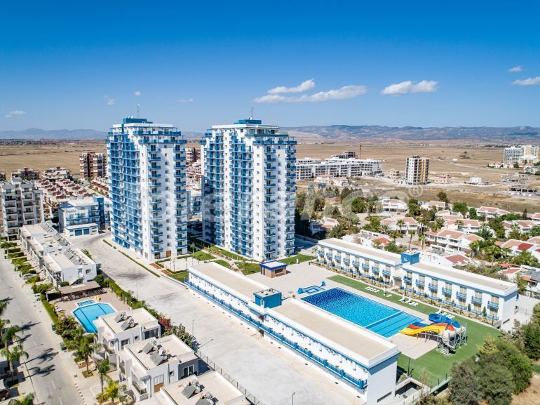 Квартира в Фамагуста, Северный Кипр вид на море с бассейном в рассрочку: купить недвижимость в Турции - 86134