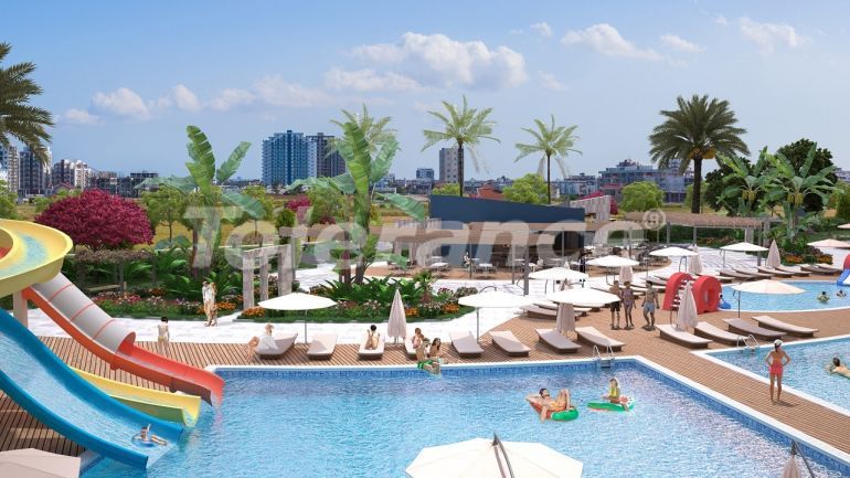 Квартира от застройщика в Фамагуста, Северный Кипр вид на море с бассейном в рассрочку: купить недвижимость в Турции - 87033