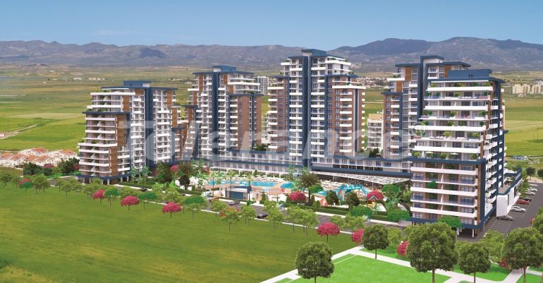 Квартира от застройщика в Фамагуста, Северный Кипр вид на море с бассейном в рассрочку: купить недвижимость в Турции - 87055