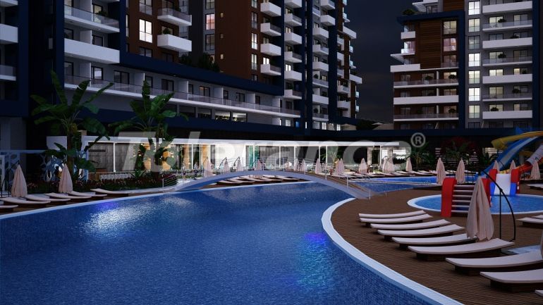 Квартира от застройщика в Фамагуста, Северный Кипр вид на море с бассейном в рассрочку: купить недвижимость в Турции - 87081