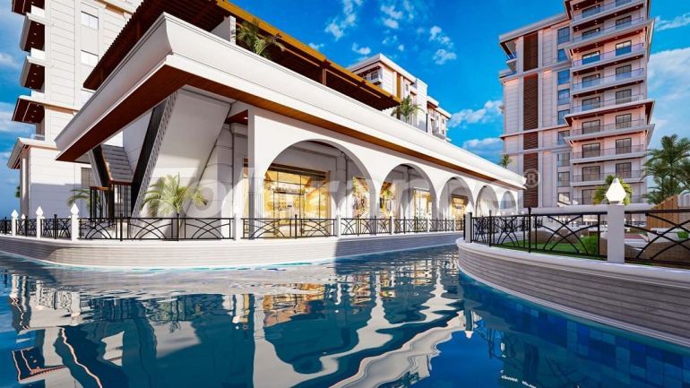 Квартира от застройщика в Фамагуста, Северный Кипр вид на море с бассейном в рассрочку: купить недвижимость в Турции - 87616