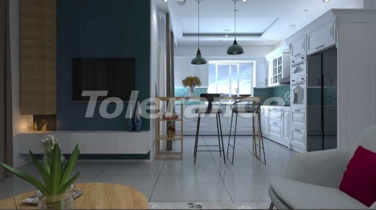 Квартира от застройщика в Фамагуста, Северный Кипр вид на море с бассейном: купить недвижимость в Турции - 88445