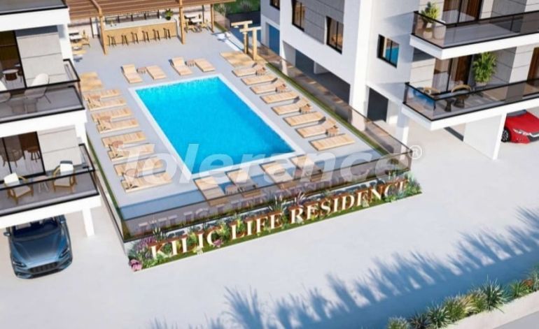 Квартира от застройщика в Фамагуста, Северный Кипр вид на море с бассейном: купить недвижимость в Турции - 88471