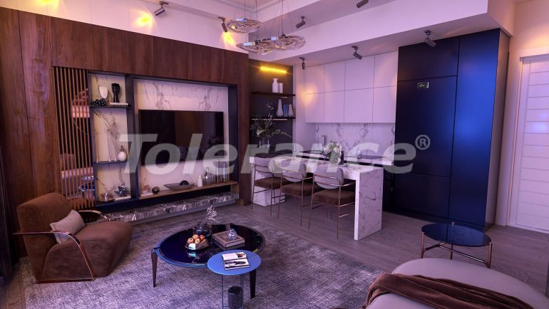 Квартира в Фамагуста, Северный Кипр вид на море с бассейном: купить недвижимость в Турции - 88709