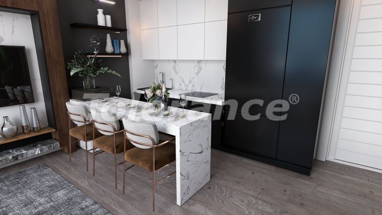 Квартира в Фамагуста, Северный Кипр вид на море с бассейном: купить недвижимость в Турции - 88713