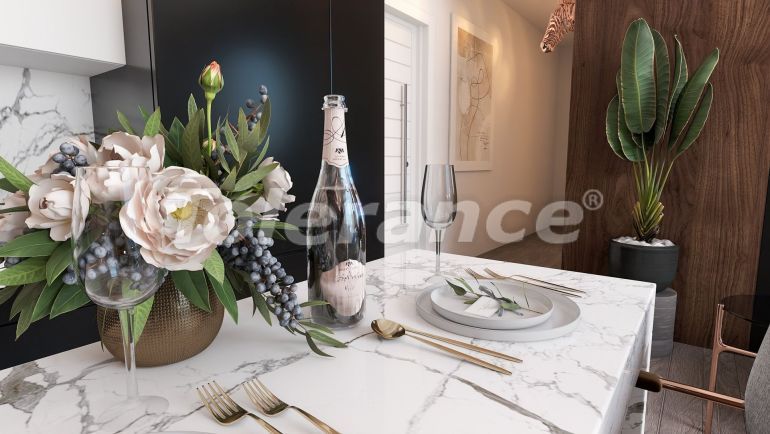 Квартира в Фамагуста, Северный Кипр вид на море с бассейном: купить недвижимость в Турции - 88718