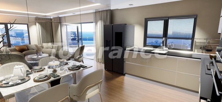 Квартира от застройщика в Фамагуста, Северный Кипр вид на море с бассейном в рассрочку: купить недвижимость в Турции - 88968