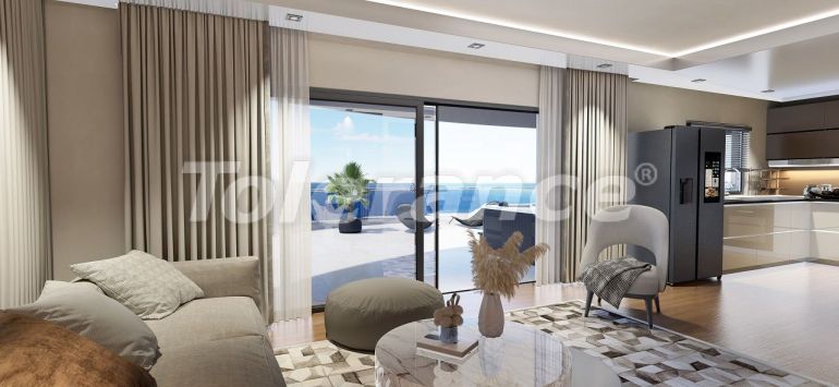 Квартира от застройщика в Фамагуста, Северный Кипр вид на море с бассейном в рассрочку: купить недвижимость в Турции - 88975