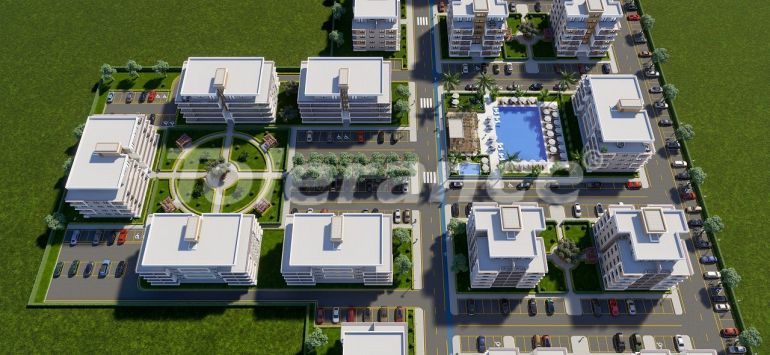 Квартира от застройщика в Фамагуста, Северный Кипр с бассейном в рассрочку: купить недвижимость в Турции - 89300