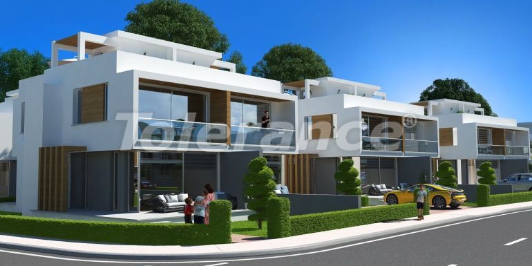 Квартира в Фамагуста, Северный Кипр вид на море с бассейном: купить недвижимость в Турции - 90420