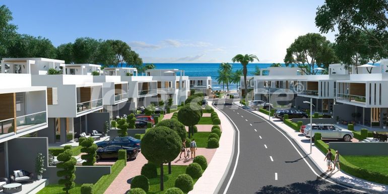 Квартира в Фамагуста, Северный Кипр вид на море с бассейном: купить недвижимость в Турции - 90428