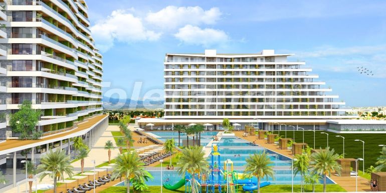 Квартира от застройщика в Фамагуста, Северный Кипр вид на море с бассейном: купить недвижимость в Турции - 90466