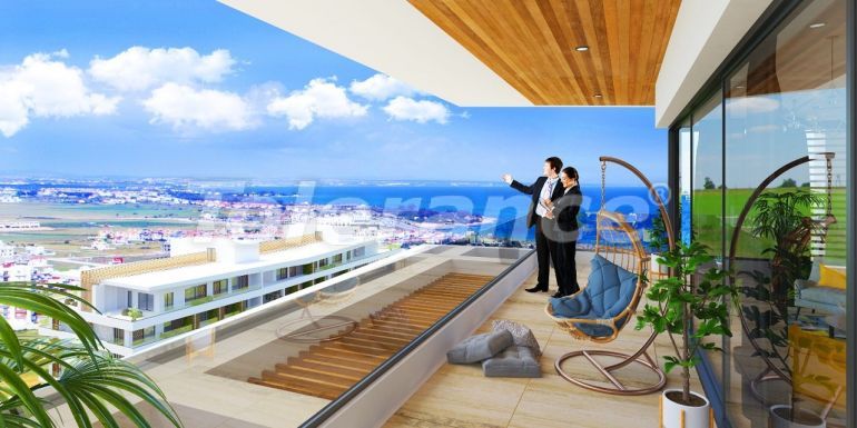 Квартира от застройщика в Фамагуста, Северный Кипр вид на море с бассейном: купить недвижимость в Турции - 90470