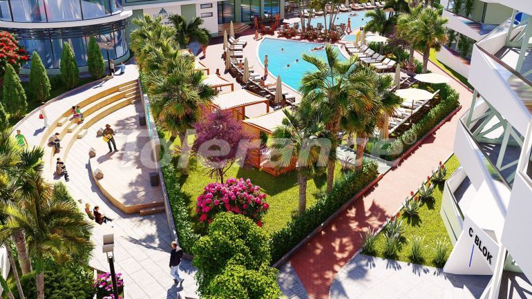 Квартира от застройщика в Фамагуста, Северный Кипр вид на море с бассейном в рассрочку: купить недвижимость в Турции - 90649