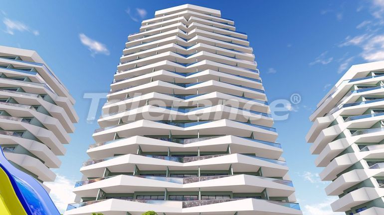 Квартира от застройщика в Фамагуста, Северный Кипр вид на море с бассейном в рассрочку: купить недвижимость в Турции - 90678