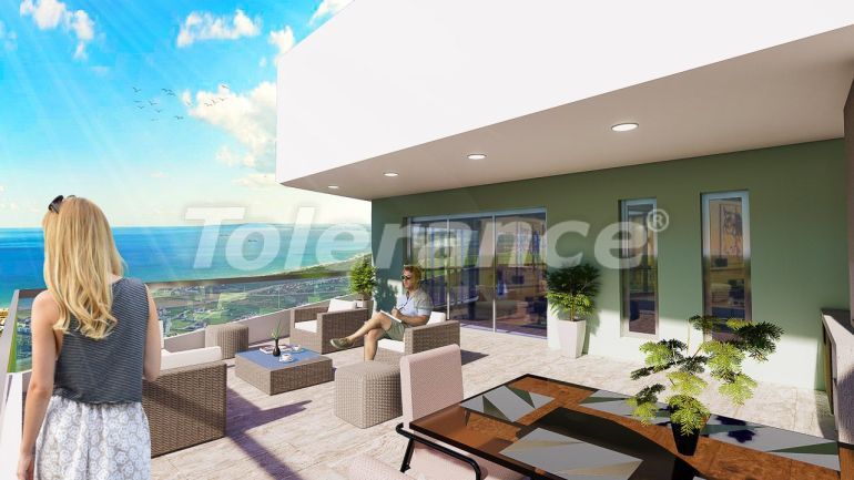 Квартира от застройщика в Фамагуста, Северный Кипр вид на море с бассейном в рассрочку: купить недвижимость в Турции - 90702