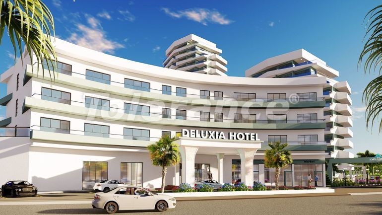 Квартира от застройщика в Фамагуста, Северный Кипр вид на море с бассейном в рассрочку: купить недвижимость в Турции - 90705