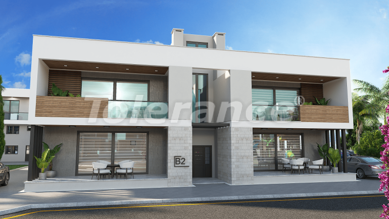 Квартира от застройщика в Фамагуста, Северный Кипр вид на море с бассейном в рассрочку: купить недвижимость в Турции - 92475