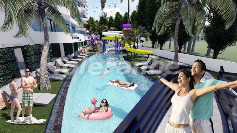 Квартира от застройщика в Фамагуста, Северный Кипр с бассейном в рассрочку: купить недвижимость в Турции - 92991