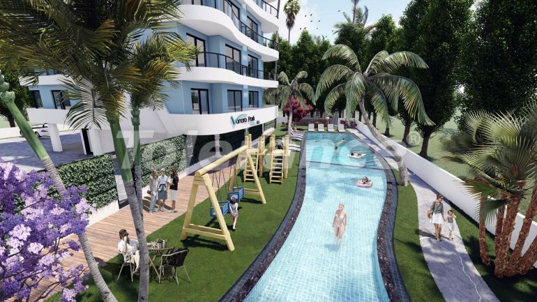 Квартира от застройщика в Фамагуста, Северный Кипр с бассейном в рассрочку: купить недвижимость в Турции - 92993