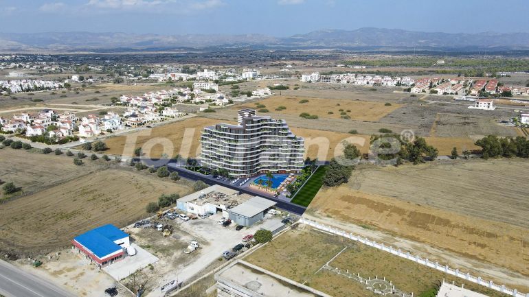 Квартира от застройщика в Фамагуста, Северный Кипр вид на море с бассейном в рассрочку: купить недвижимость в Турции - 93190