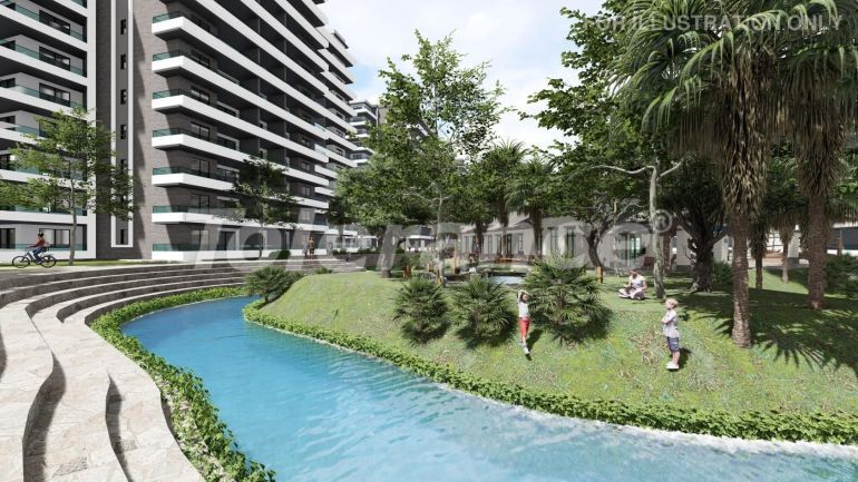 Квартира от застройщика в Фамагуста, Северный Кипр с бассейном в рассрочку: купить недвижимость в Турции - 93675