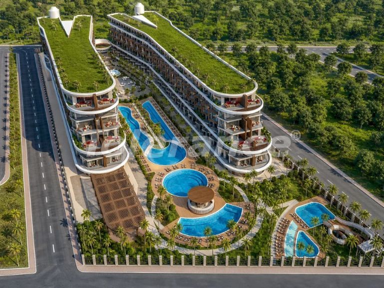 Квартира от застройщика в Финике вид на море с бассейном в рассрочку: купить недвижимость в Турции - 147028