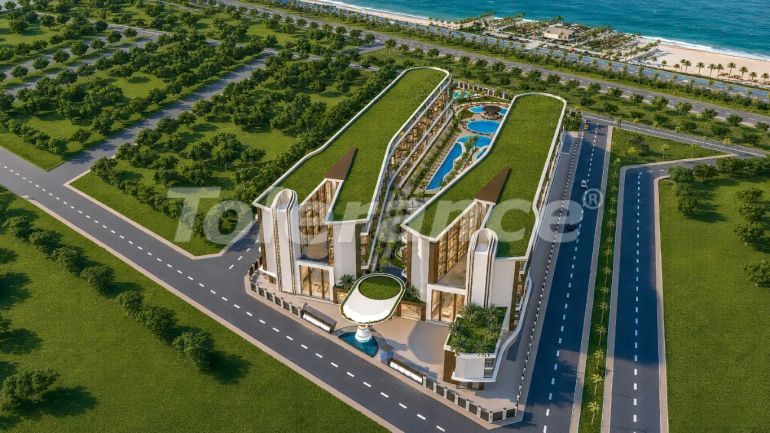 Квартира от застройщика в Финике вид на море с бассейном в рассрочку: купить недвижимость в Турции - 147029