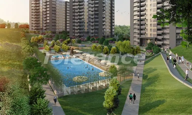 Квартира от застройщика в Газиосманпаша, Стамбул с бассейном в рассрочку: купить недвижимость в Турции - 36946