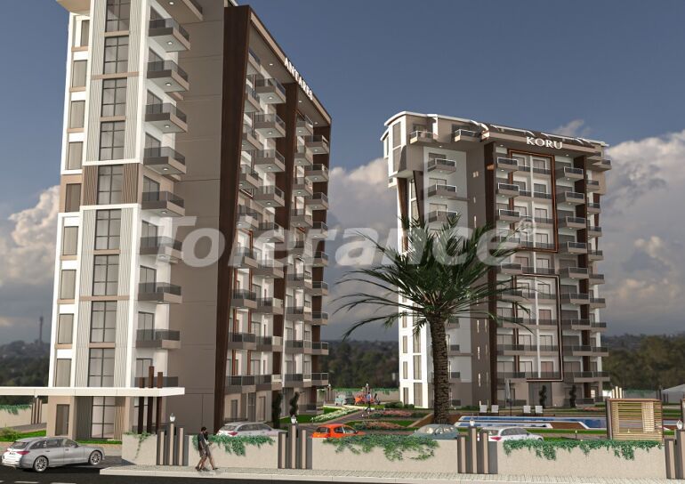 Квартира от застройщика в Газипаша, Аланья с бассейном: купить недвижимость в Турции - 60291