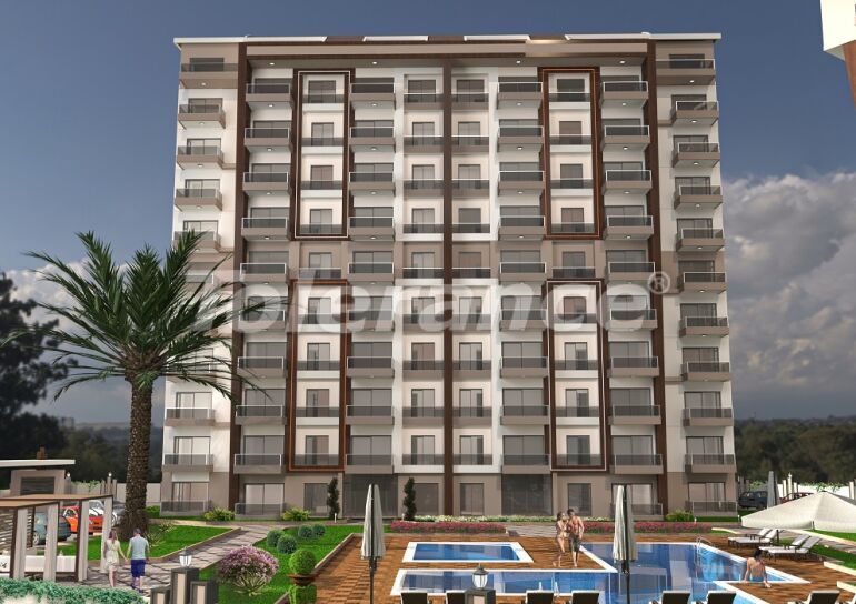 Квартира от застройщика в Газипаша, Аланья с бассейном: купить недвижимость в Турции - 60292