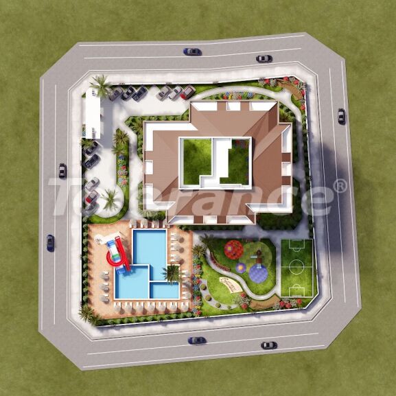 Квартира от застройщика в Газипаша, Аланья вид на море с бассейном: купить недвижимость в Турции - 60353