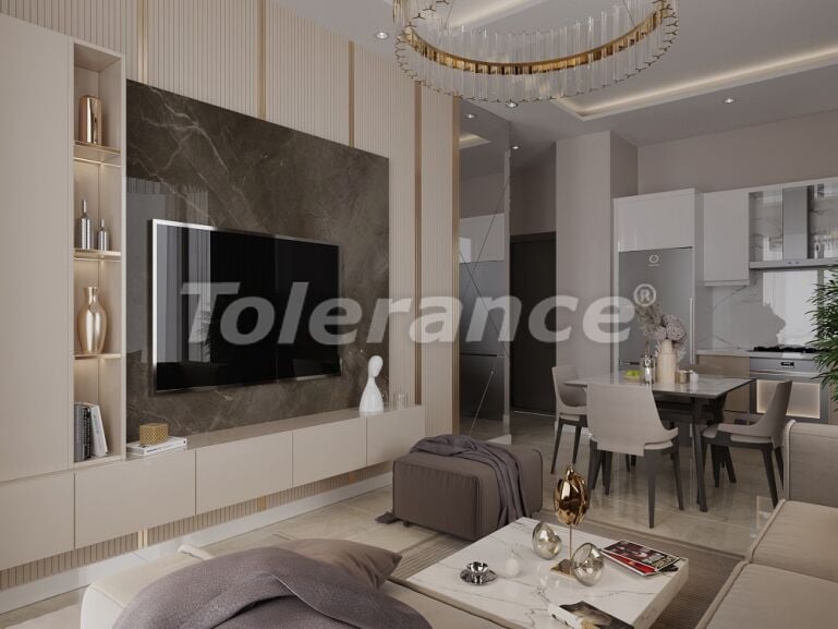 Квартира от застройщика в Газипаша, Аланья вид на море с бассейном: купить недвижимость в Турции - 60354