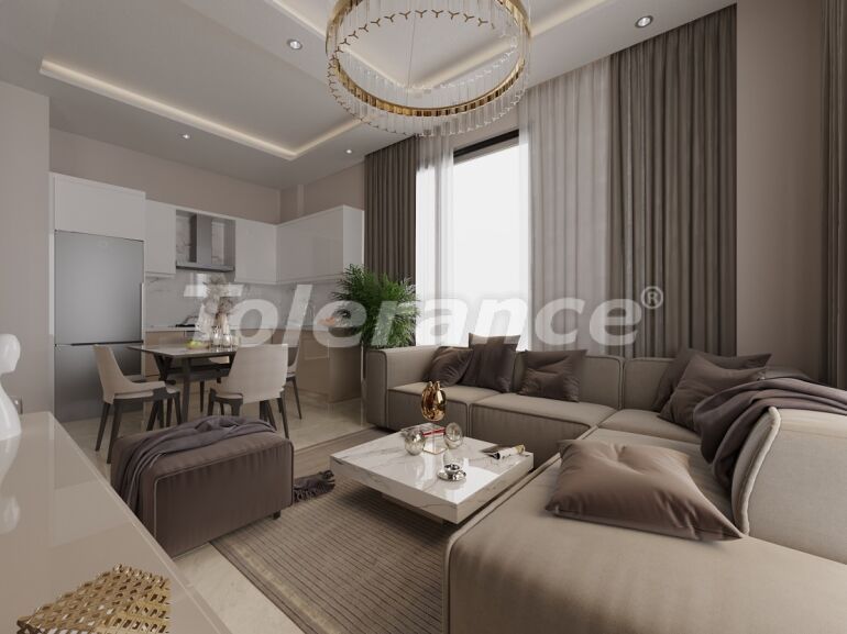 Квартира от застройщика в Газипаша, Аланья вид на море с бассейном: купить недвижимость в Турции - 60356