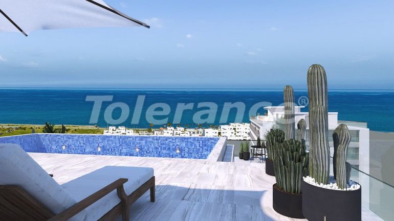 Квартира от застройщика в Гюзельюрте, Северный Кипр вид на море с бассейном в рассрочку: купить недвижимость в Турции - 84763