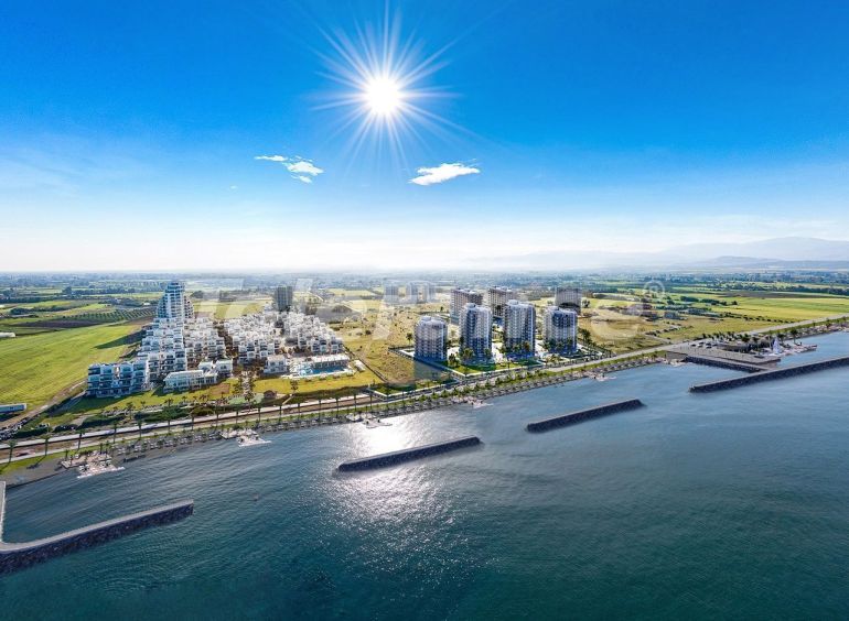 Квартира от застройщика в Гюзельюрте, Северный Кипр вид на море с бассейном в рассрочку: купить недвижимость в Турции - 84770