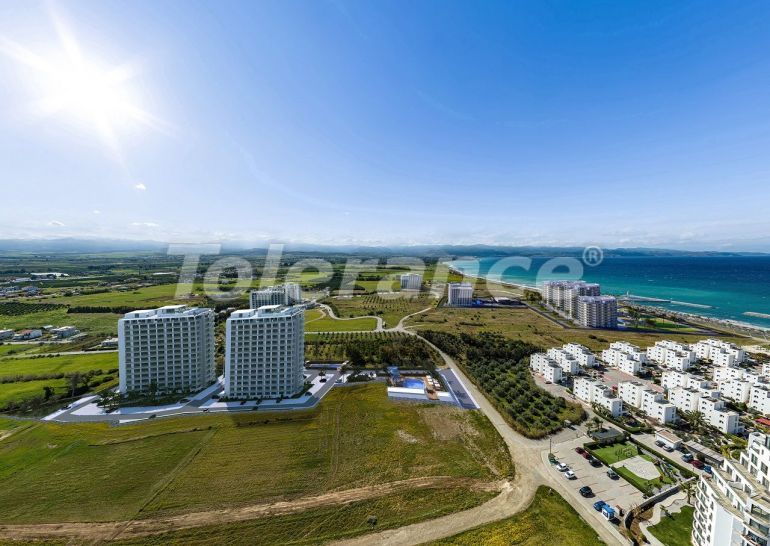 Квартира от застройщика в Гюзельюрте, Северный Кипр вид на море с бассейном в рассрочку: купить недвижимость в Турции - 84775