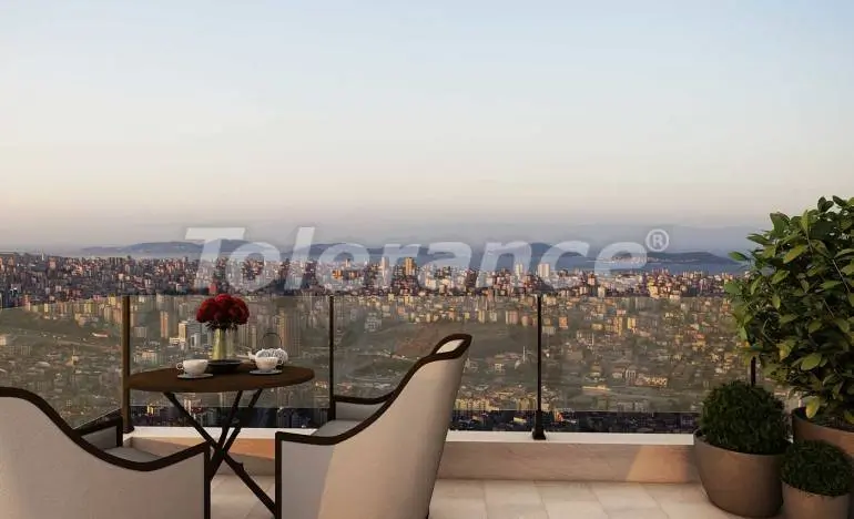 Квартира от застройщика в Стамбуле вид на море с бассейном в рассрочку: купить недвижимость в Турции - 25656