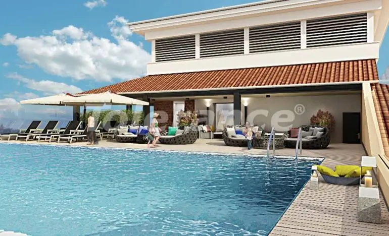 Квартира от застройщика в Стамбуле вид на море с бассейном в рассрочку: купить недвижимость в Турции - 25657