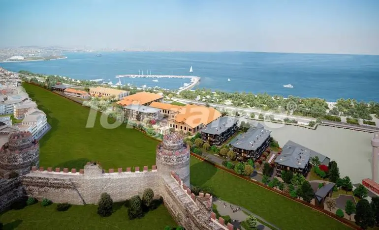 Квартира от застройщика в Стамбуле вид на море с бассейном: купить недвижимость в Турции - 26462