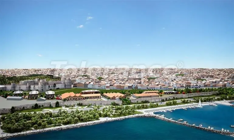 Квартира от застройщика в Стамбуле вид на море с бассейном: купить недвижимость в Турции - 37818
