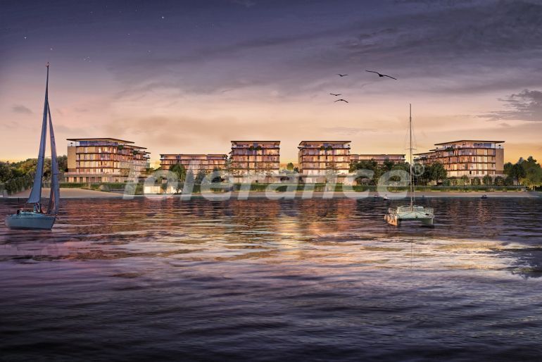 Квартира от застройщика в Стамбуле вид на море с бассейном: купить недвижимость в Турции - 65837