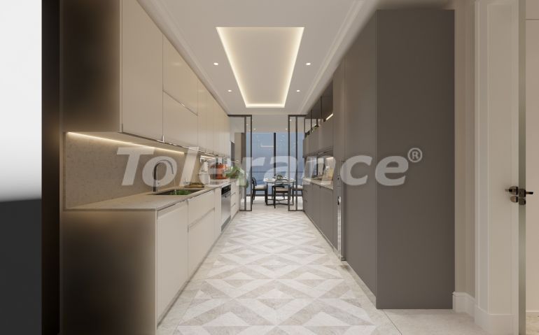 Квартира от застройщика в Стамбуле вид на море с бассейном: купить недвижимость в Турции - 65858