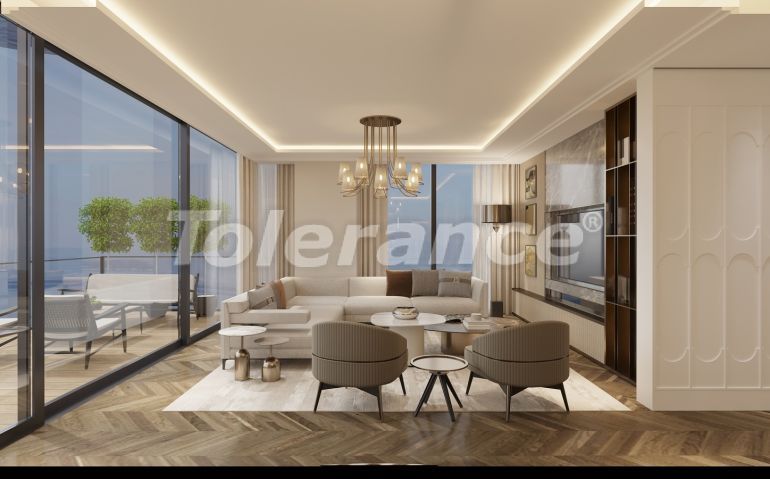 Квартира от застройщика в Стамбуле вид на море с бассейном: купить недвижимость в Турции - 65864