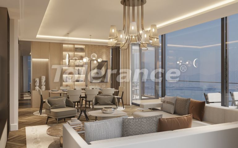 Квартира от застройщика в Стамбуле вид на море с бассейном: купить недвижимость в Турции - 65865