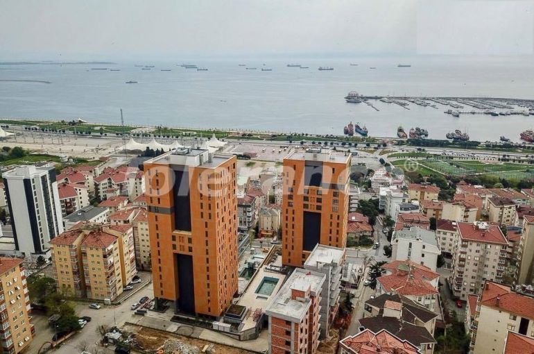 Квартира от застройщика в Стамбуле вид на море с бассейном: купить недвижимость в Турции - 66299