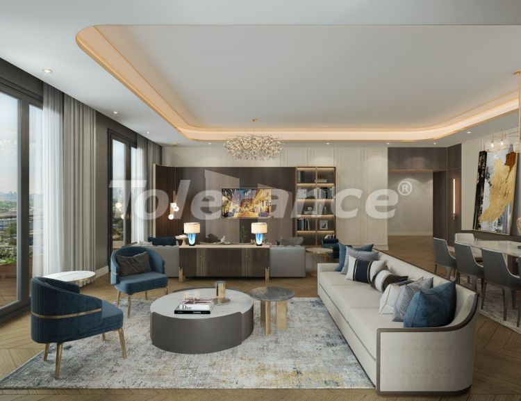 Квартира от застройщика в Стамбуле вид на море с бассейном в рассрочку: купить недвижимость в Турции - 66555