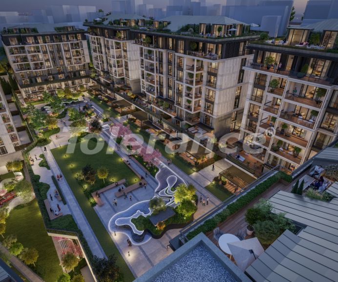 Квартира от застройщика в Стамбуле вид на море с бассейном в рассрочку: купить недвижимость в Турции - 66587